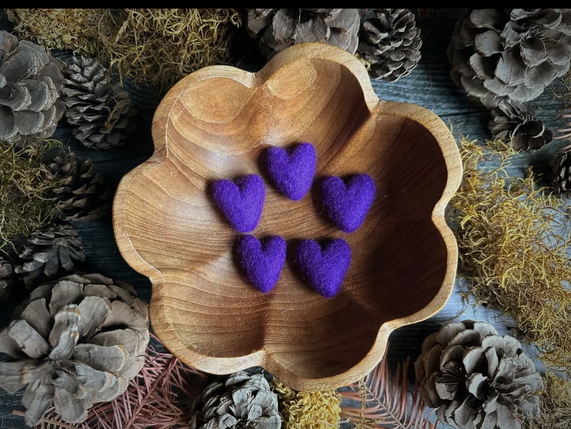 Hand Felted Wool Heart