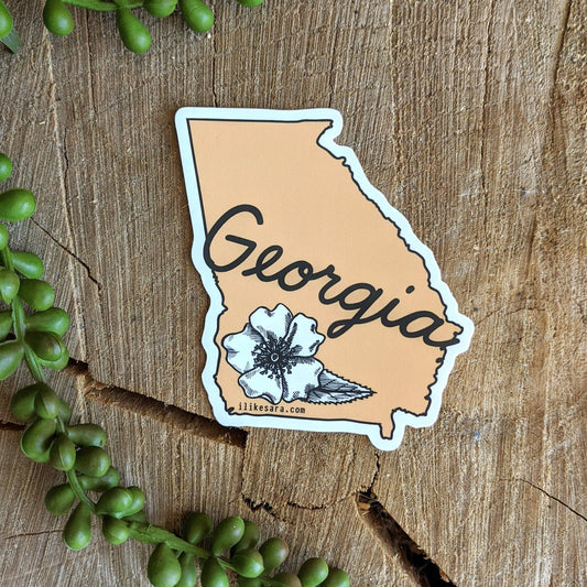 Sticker | Georgia Cherokee Rose