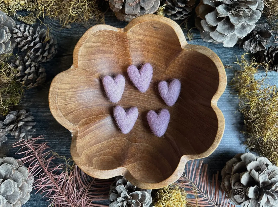Hand Felted Wool Heart