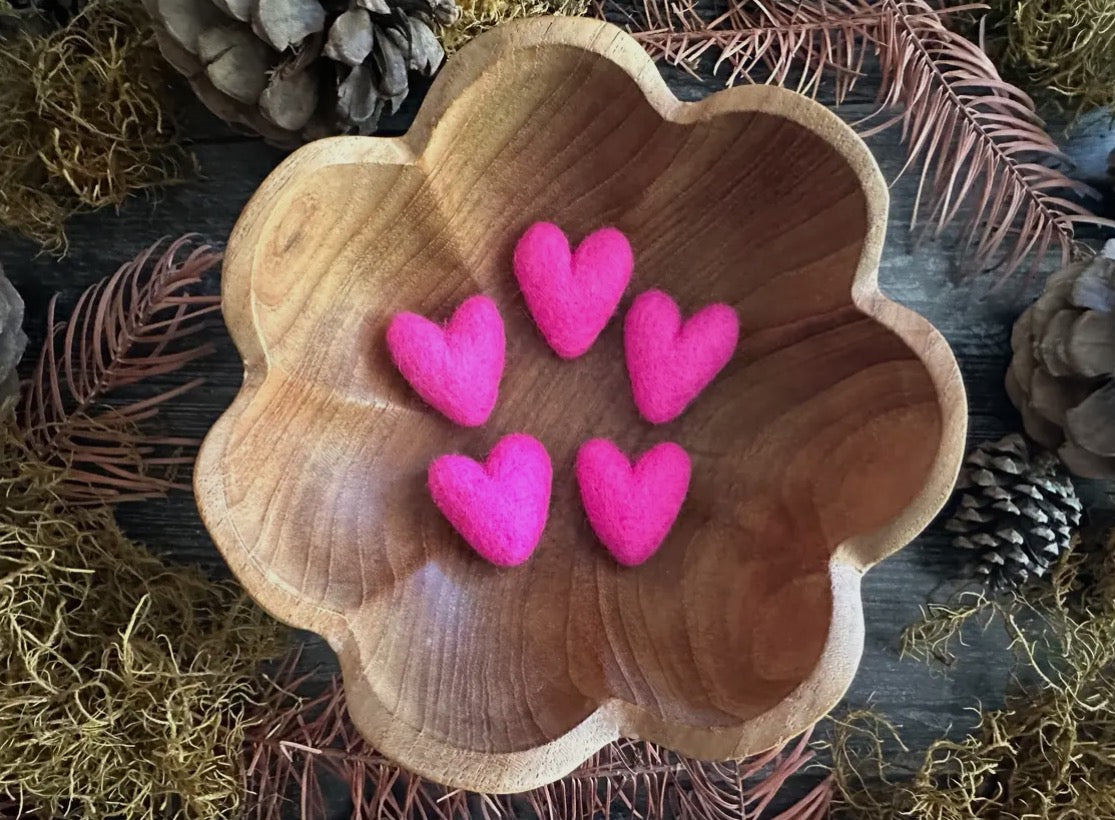 Hand Felted Wool Heart