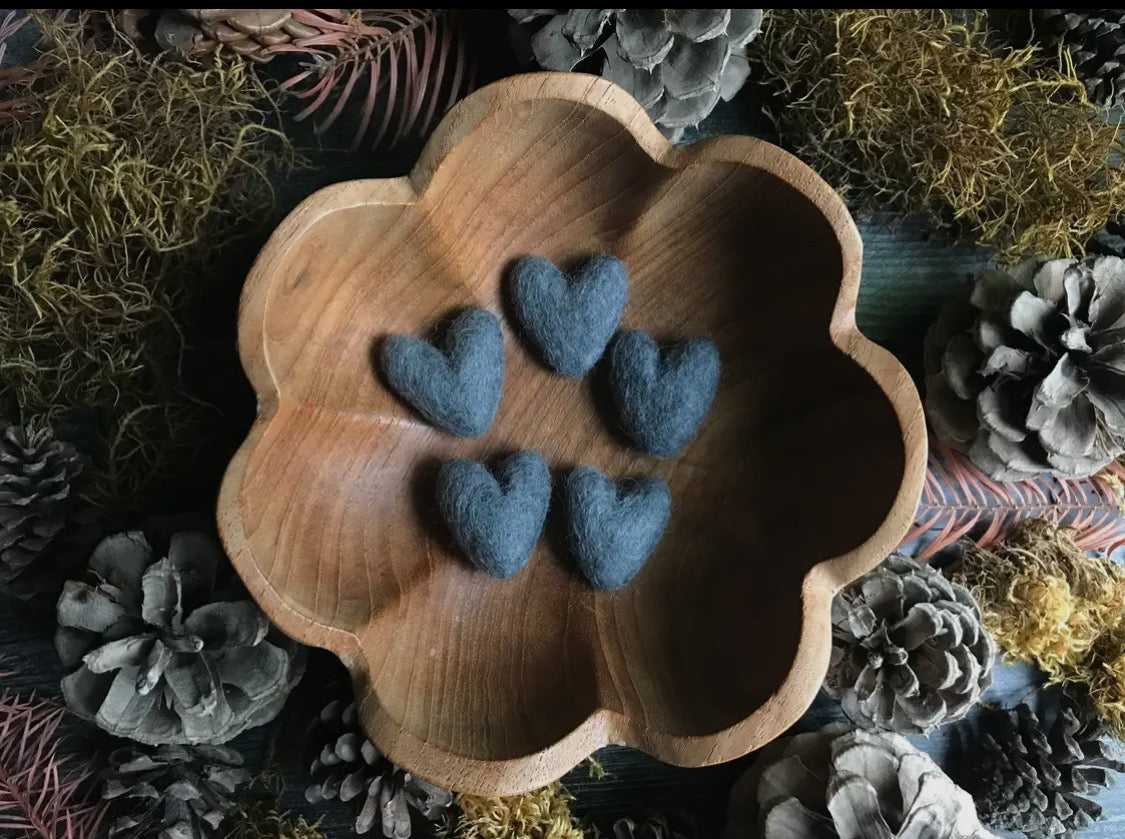 Hand Felted Wool Heart
