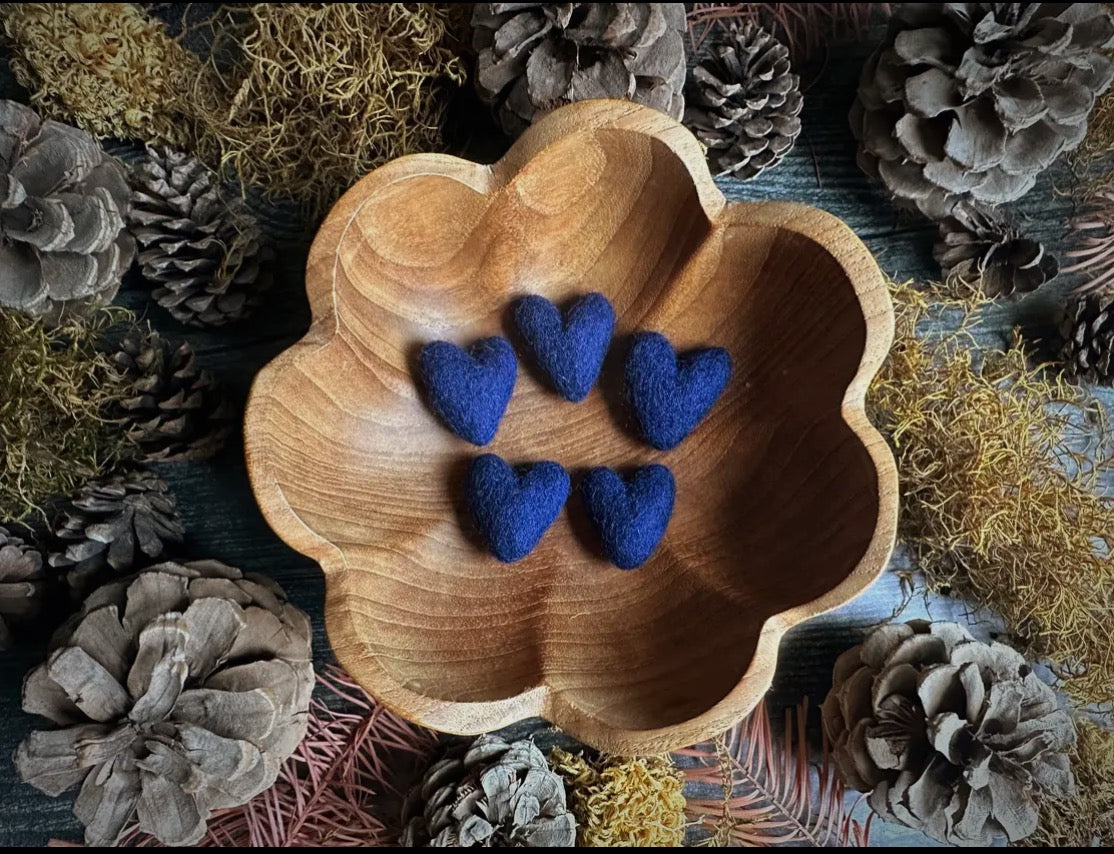 Hand Felted Wool Heart