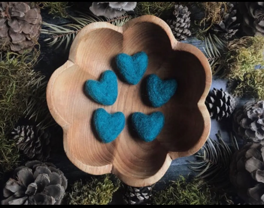 Hand Felted Wool Heart
