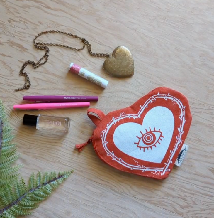 Zippered Pouch | Heart